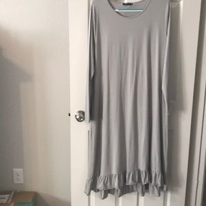Jade McKenzie gray dress